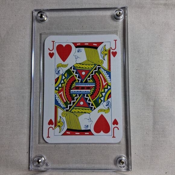 Louis Vuitton Monogram Authentic Brown LV Playing card in case Jack of Hearts - Picture 2 of 2